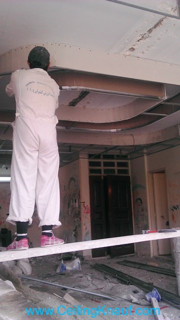 زیرسازی سقف کاذب کناف