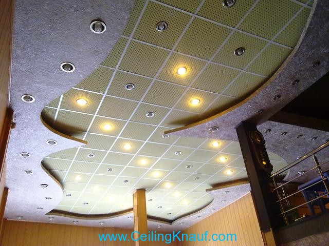 سقف کاذب کناف طرح دار